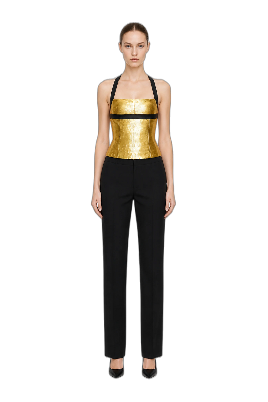 CHANTEL CORSET TOP (GOLD)