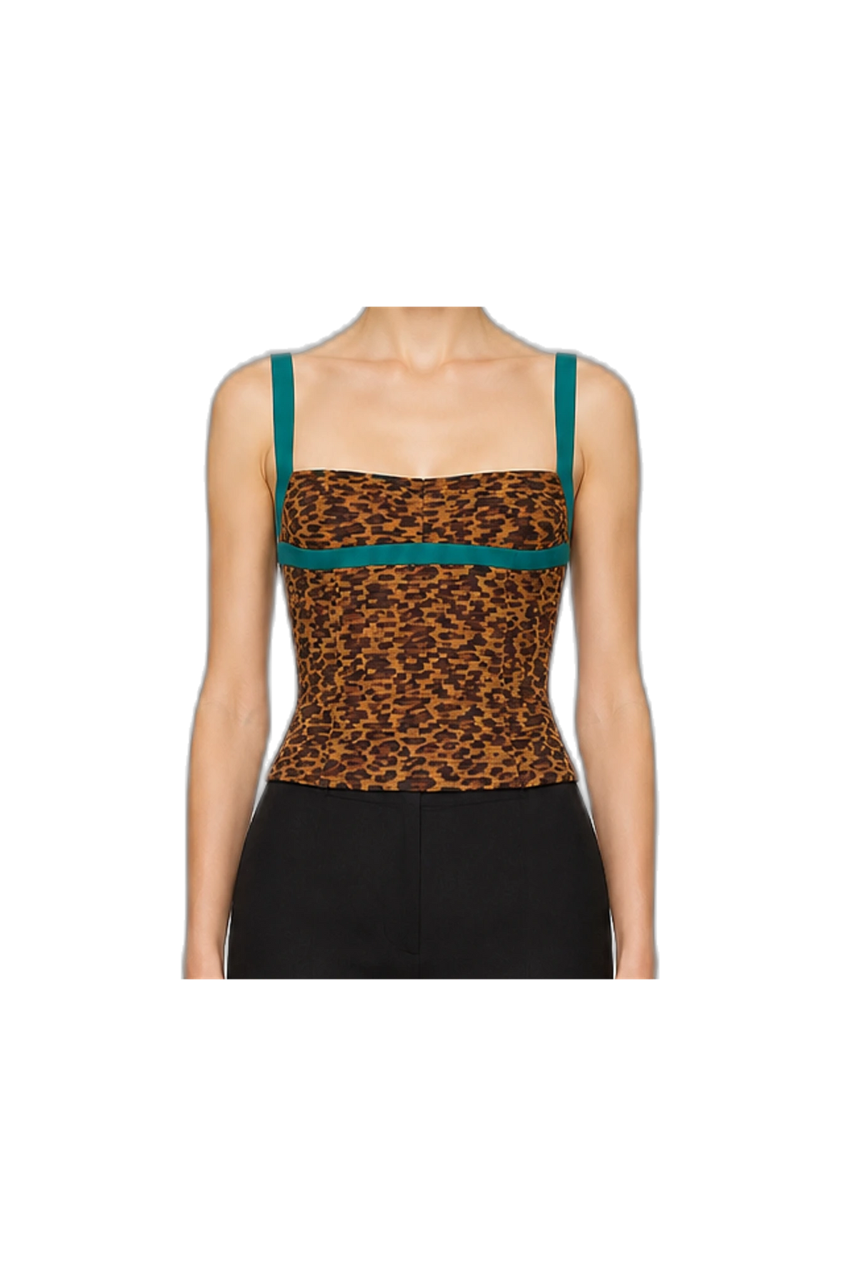 CHANTEL CORSET TOP (LEOPARD PRINT), detail view