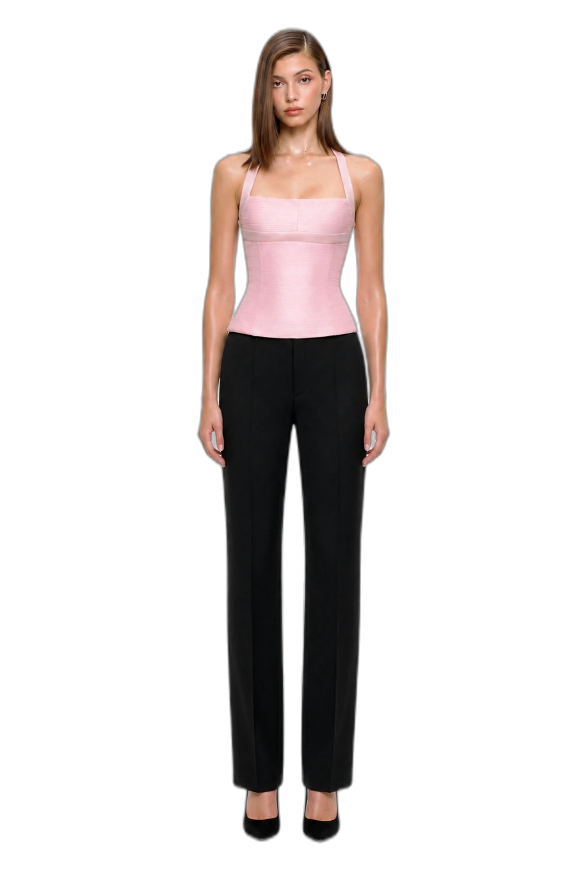 CHANTEL CORSET TOP (PINK) by BUPBES