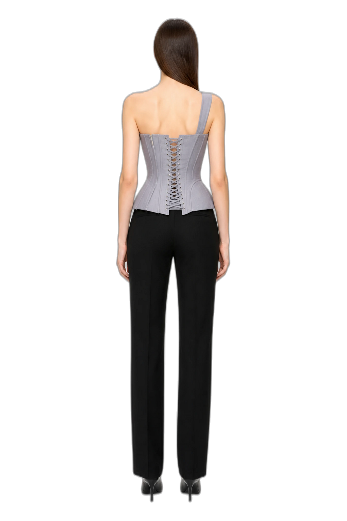 DYLAN CORSET (GREY), back view