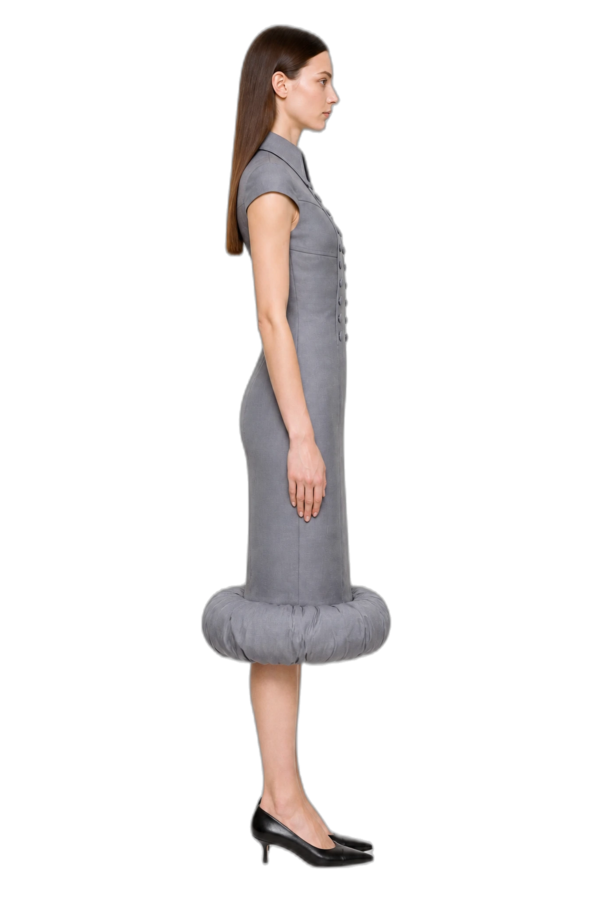 CASSANDRA MIDI DRESS, profile view