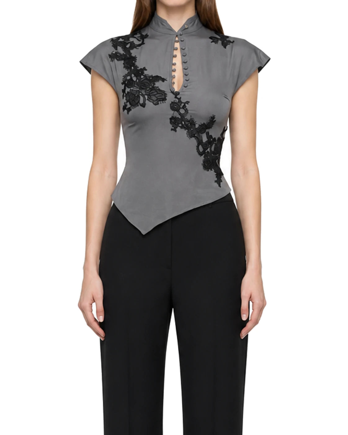 RELLA TOP - GRAY, detail view