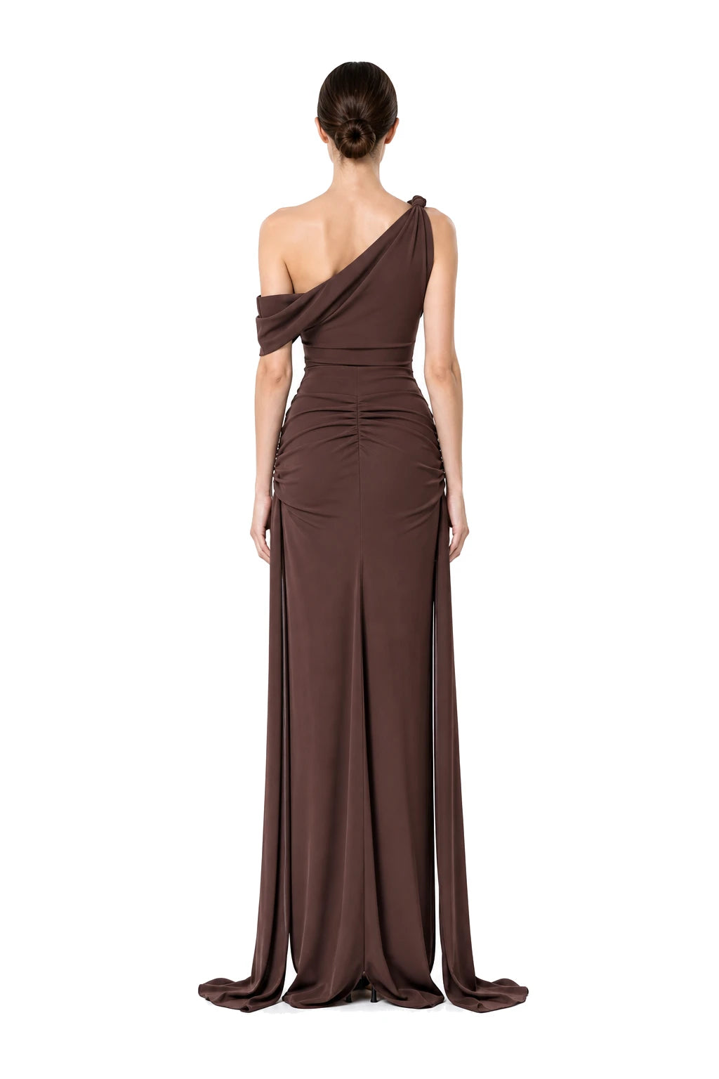 Natalie Dress - Brown, back view