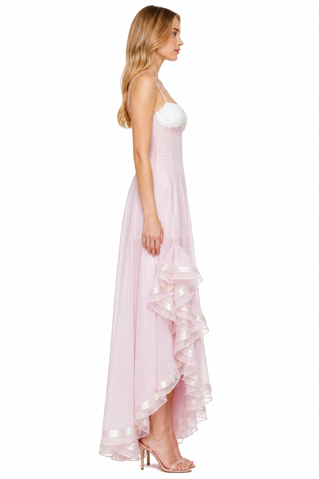 LIANE DRESS - PINK, profile view