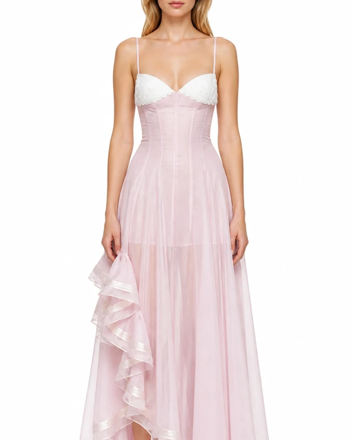 LIANE DRESS - PINK, detail view