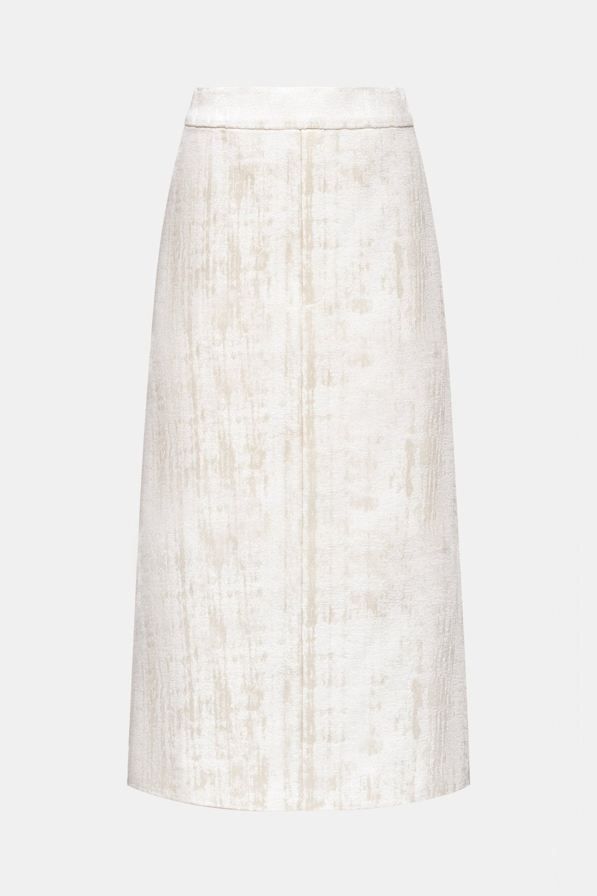 Ivory Brocade Midi Skirt by Montsand