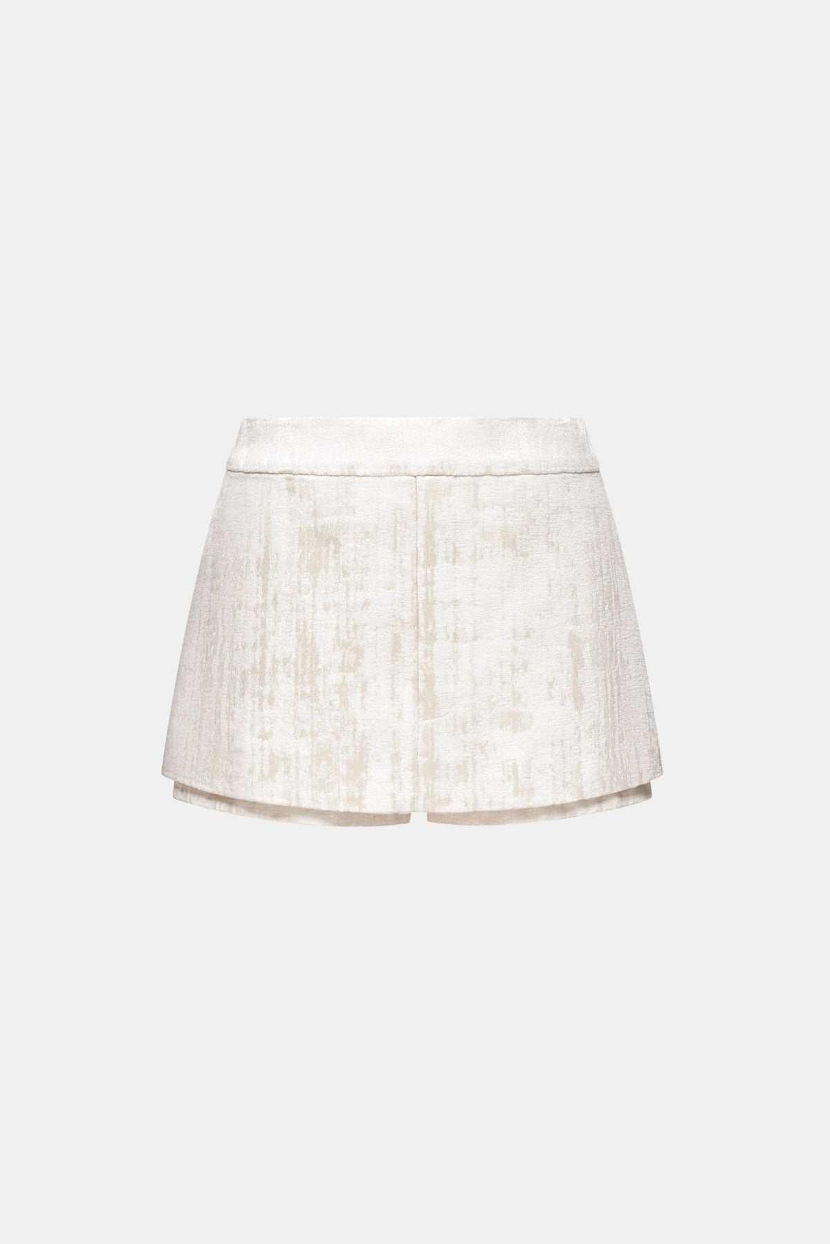 Ivory Brocade Mini Skirt by Montsand