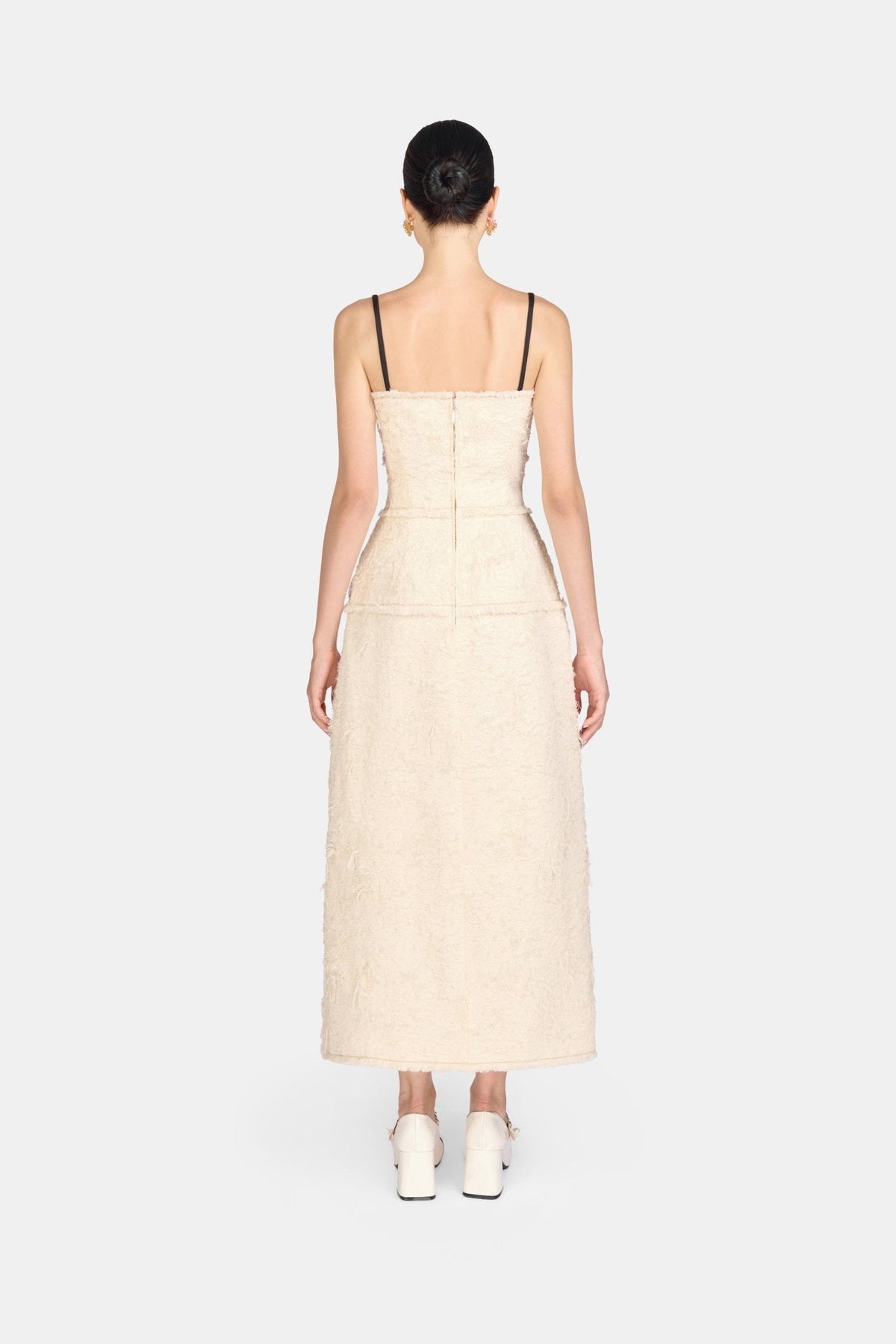 Ivory Crystal Beaded Dress by Montsand
