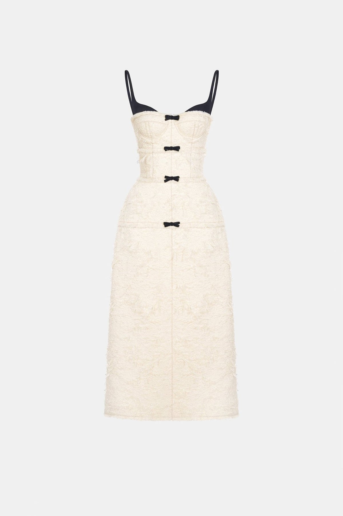 Ivory Crystal Beaded Dress by Montsand