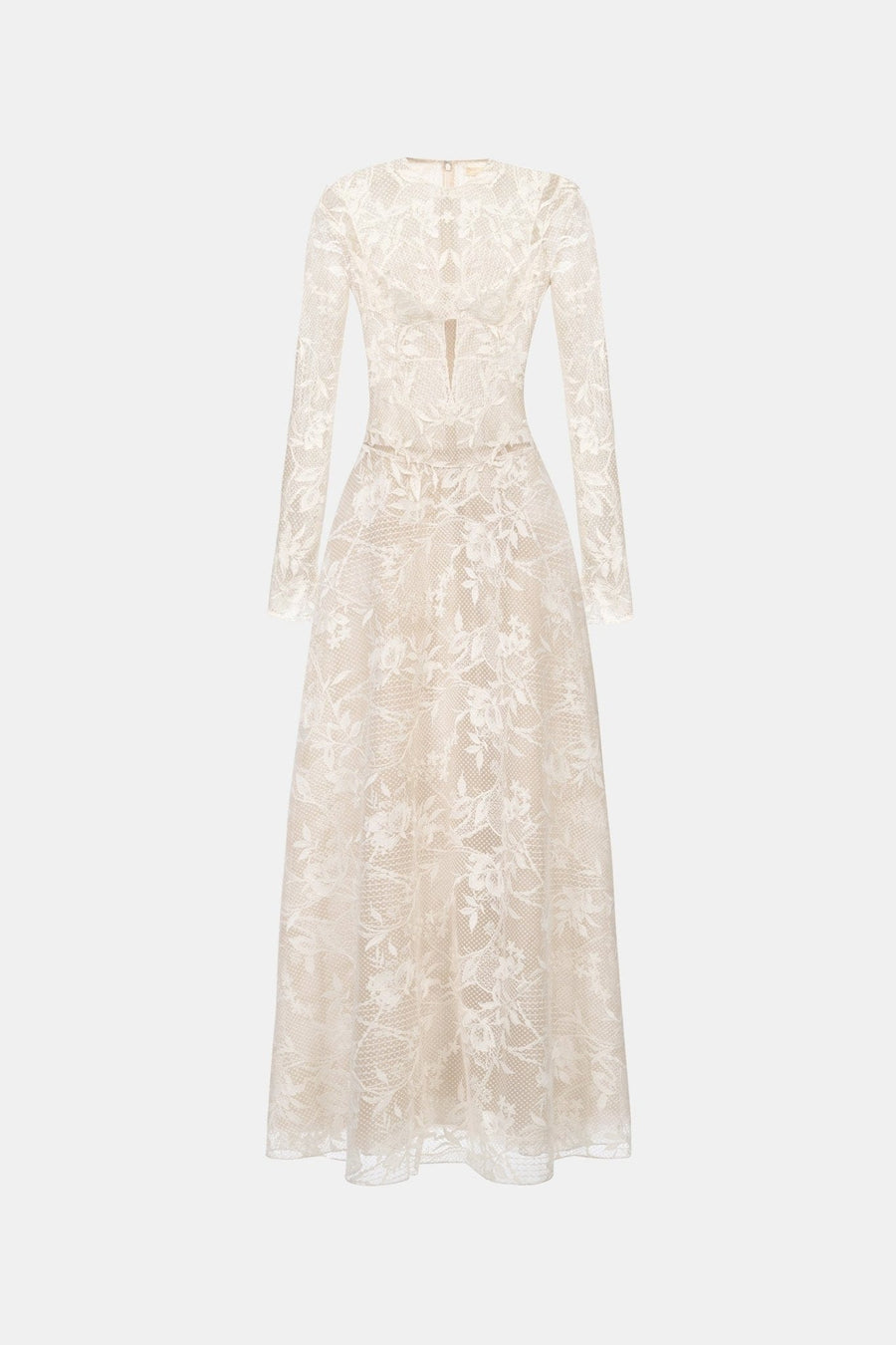 Ivory Lace Maxi Dress