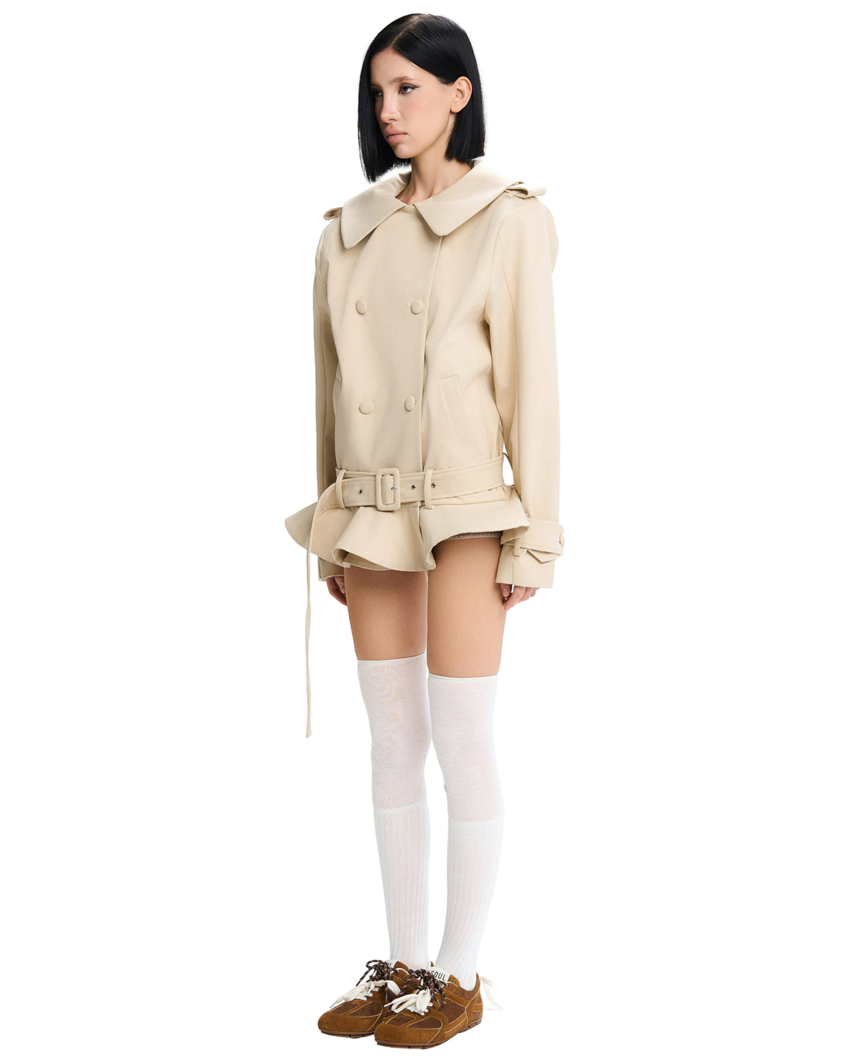 Kouna Jacket (Beige) by LSOUL