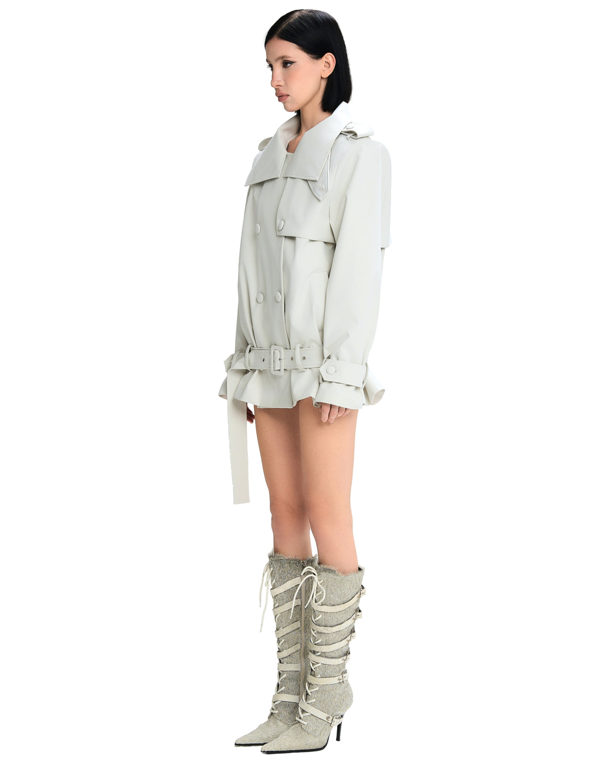 Kourney Jacket (White) by LSOUL