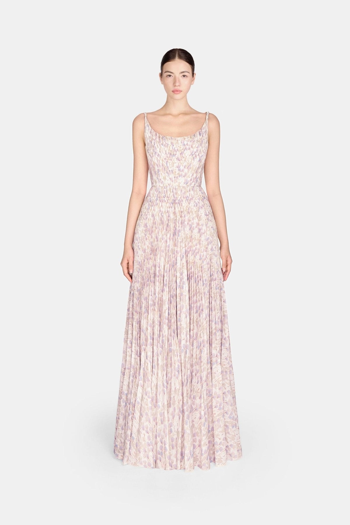 Lavender Pleated Maxi Dress by Montsand