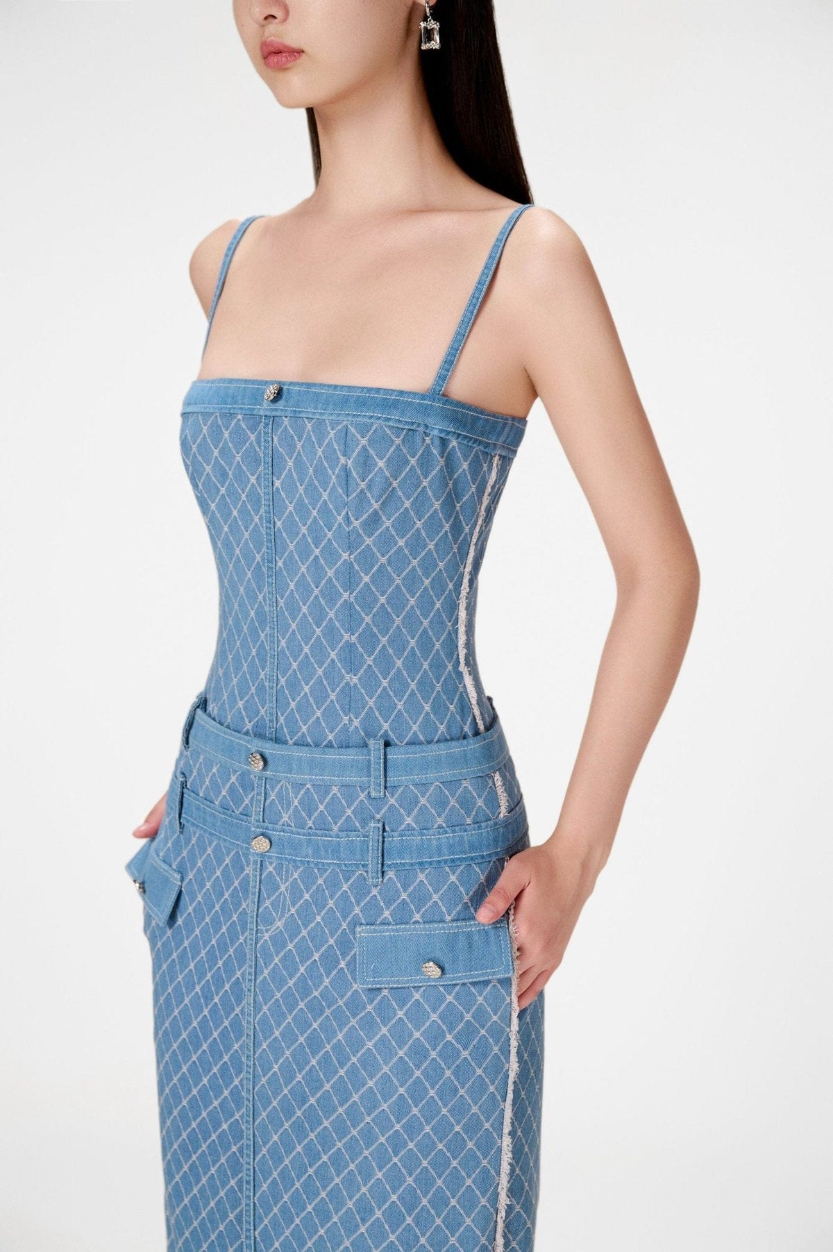 Lili Denim String Dress by Montsand