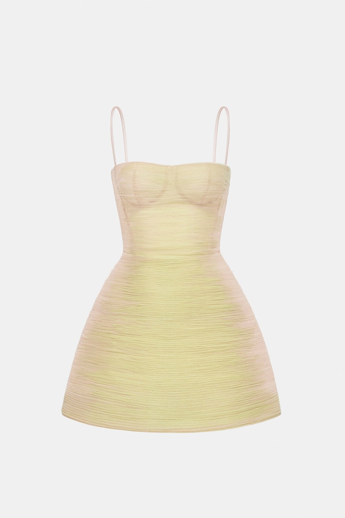 Lime Crinkled Mini Dress by Montsand