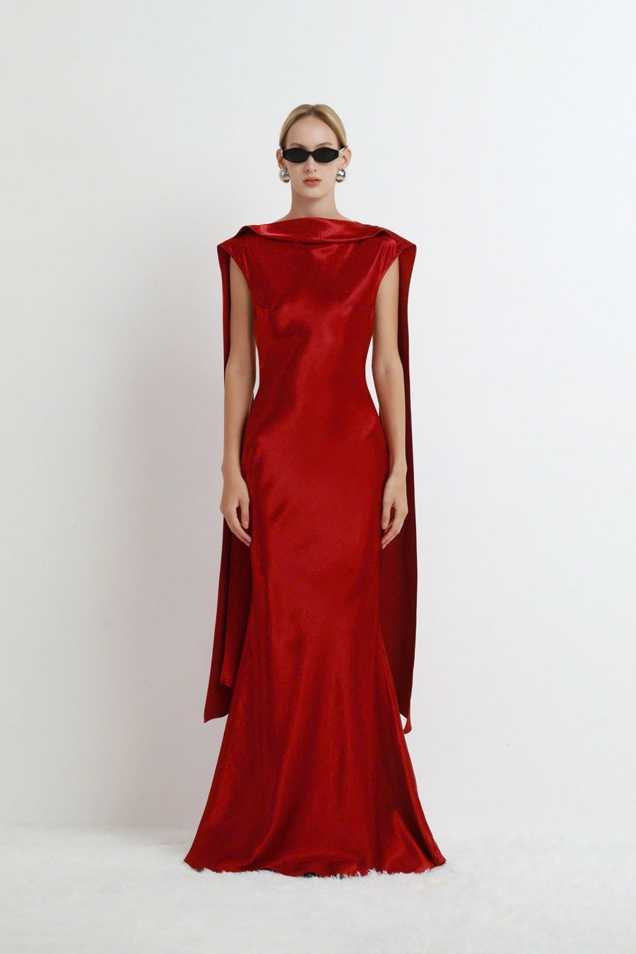 Liora Backless Satin Gown