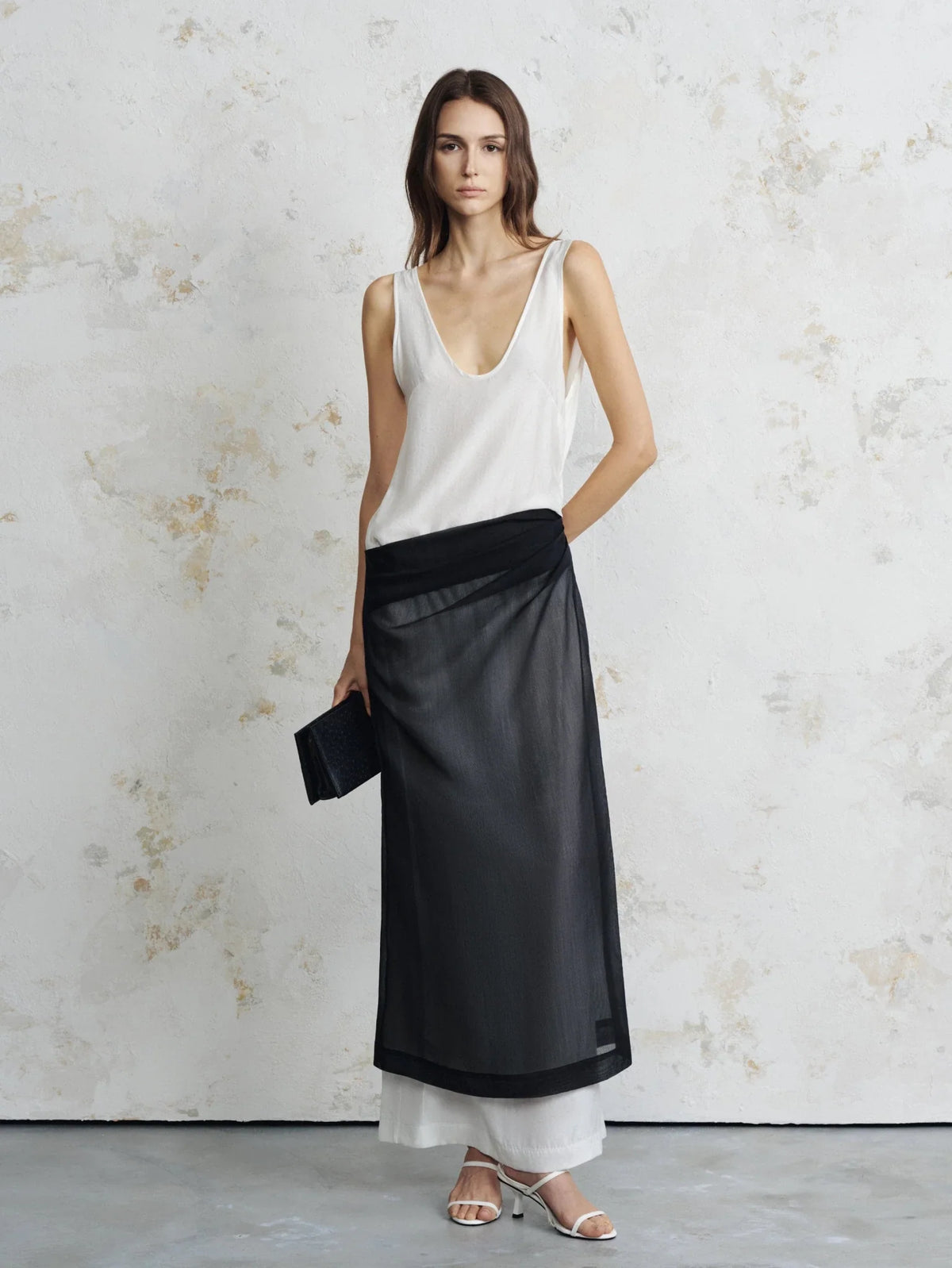 Maeve Monochrome Layered Maxi by COCOSIN