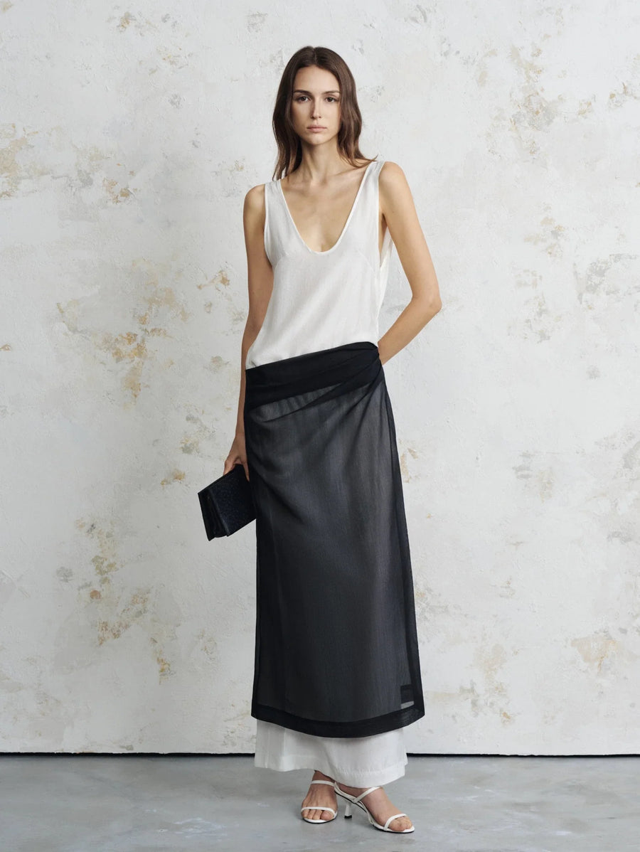 Maeve Monochrome Layered Maxi
