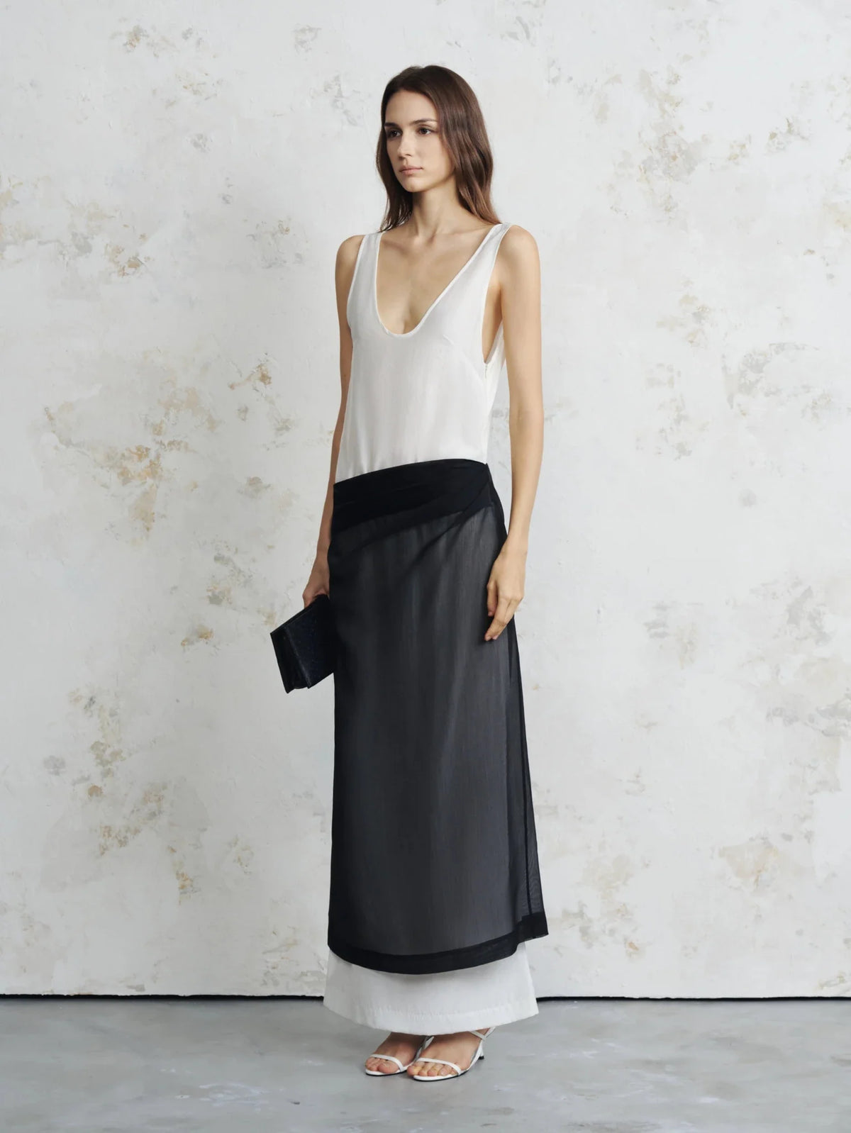 Maeve Monochrome Layered Maxi by COCOSIN