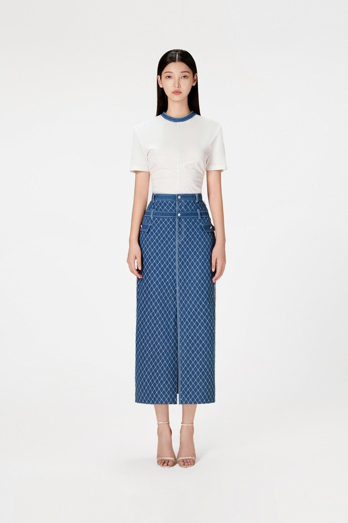 Mimi Denim Pencil Skirt by Montsand