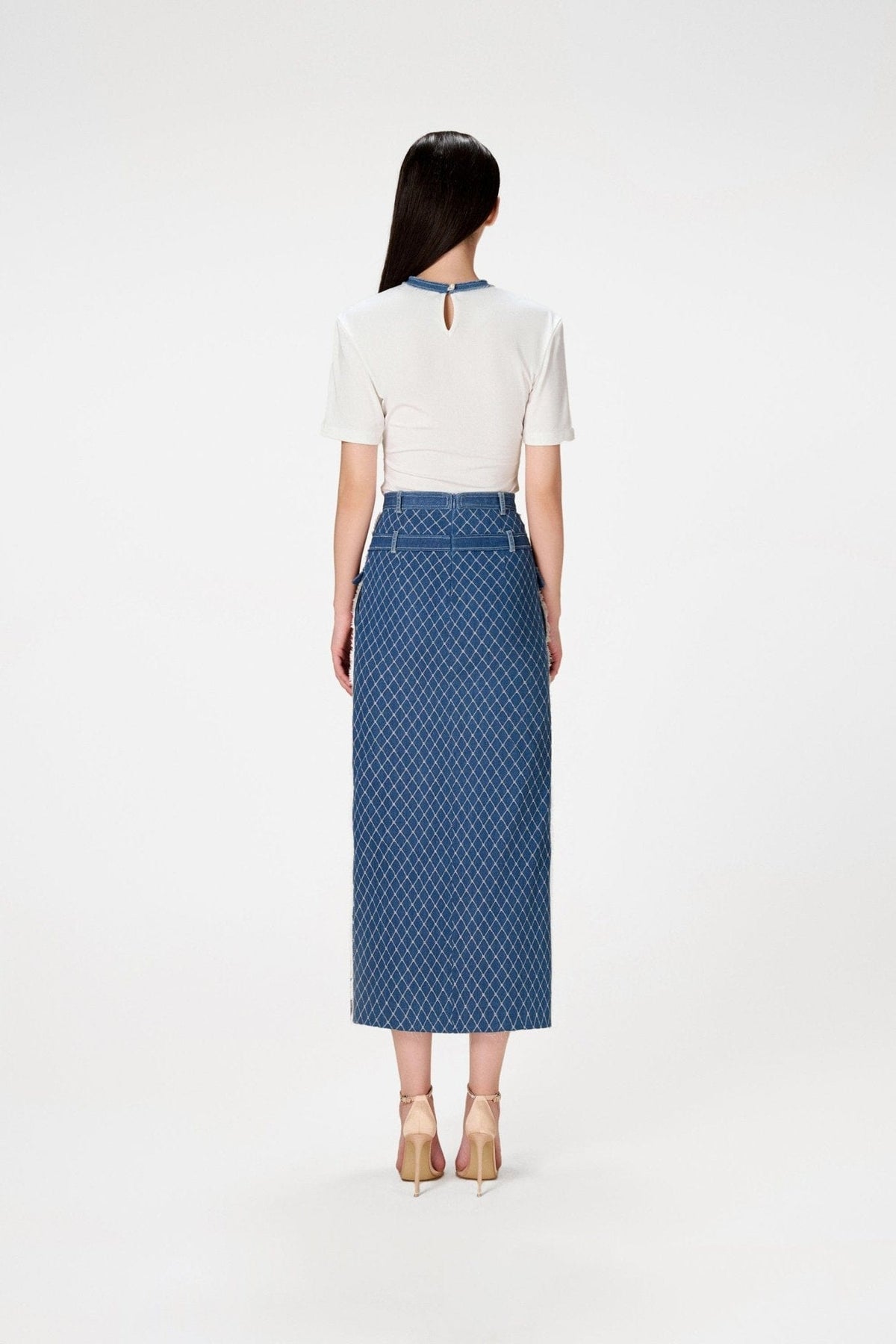 Mimi Denim Pencil Skirt by Montsand