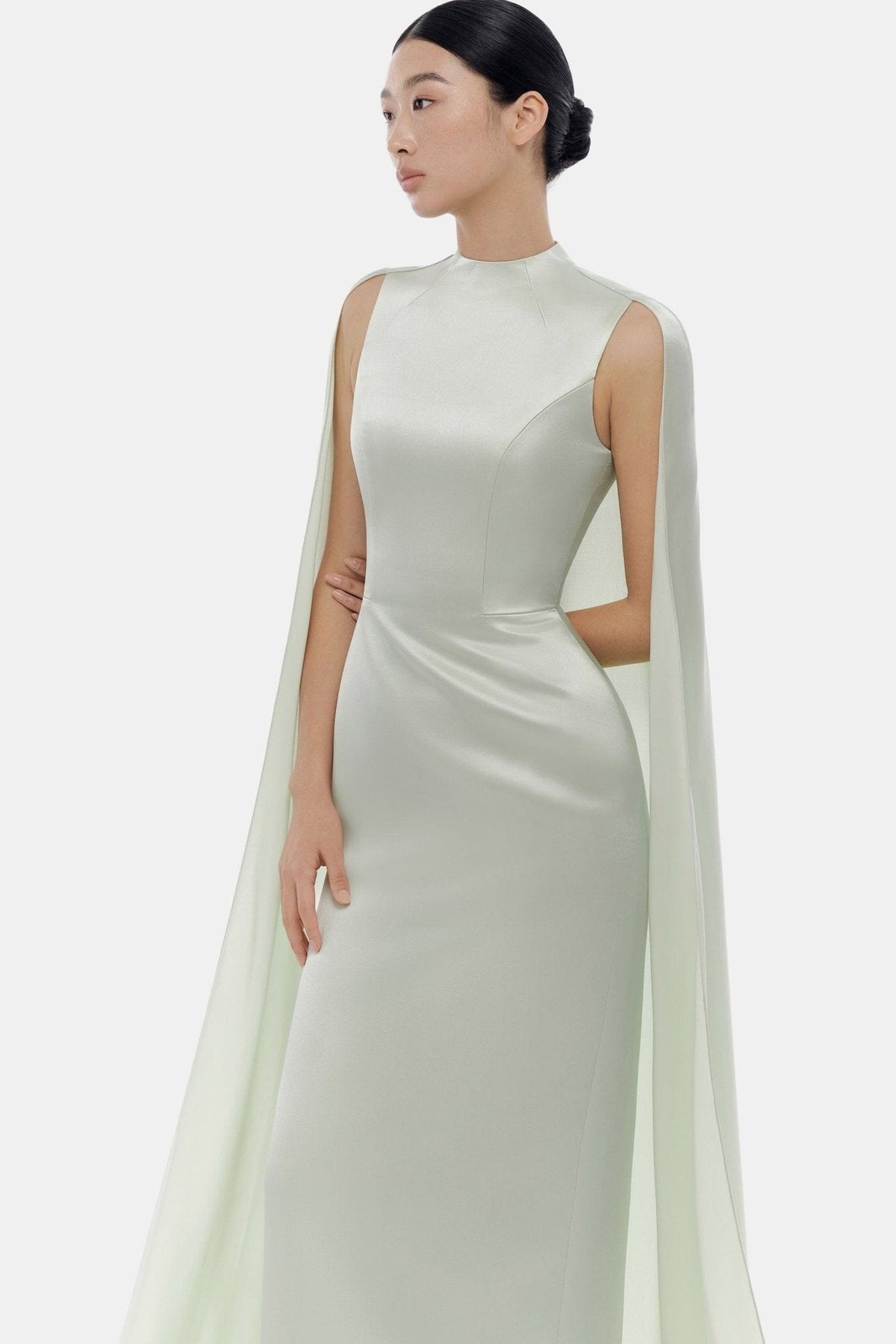 Mint Cape Dress by Montsand