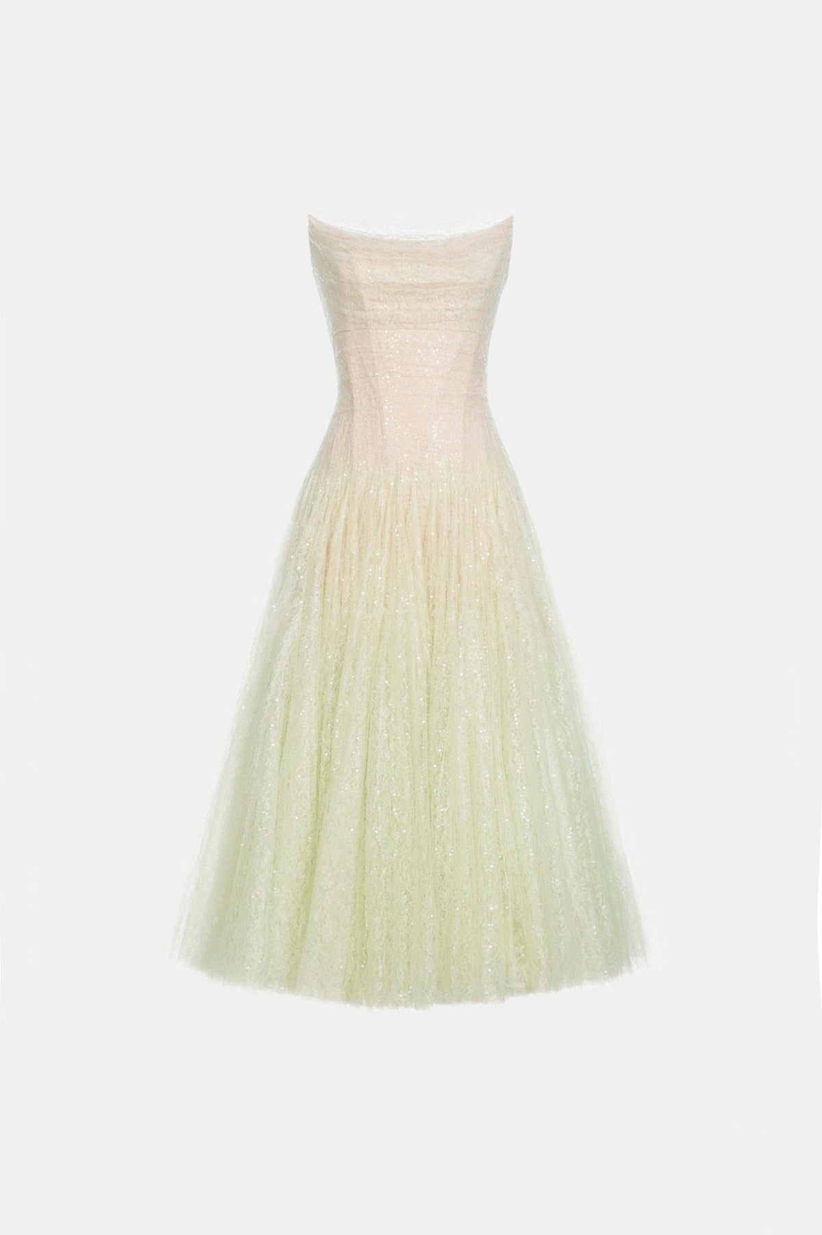 Mint Draped Lace Midi Dress by Montsand