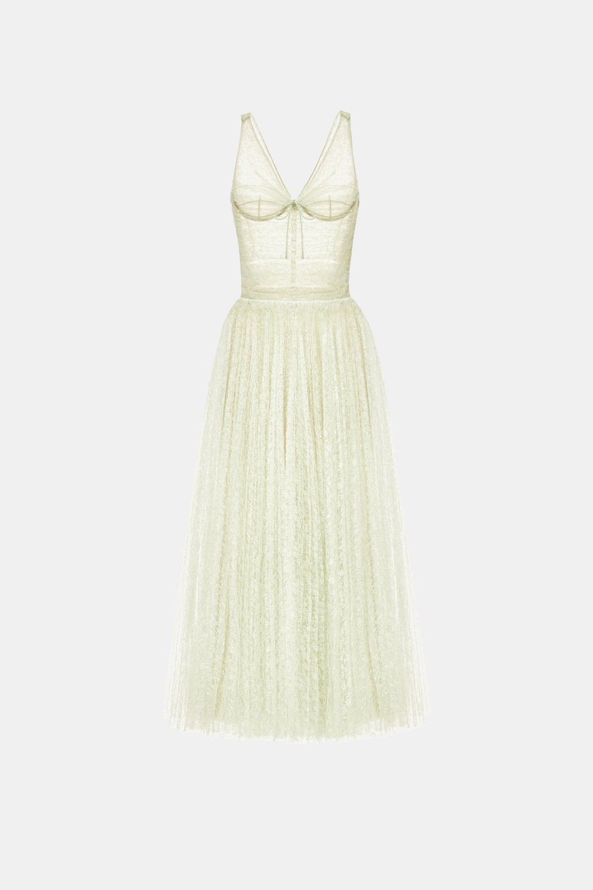 Mint Drapped Midi Dress by Montsand