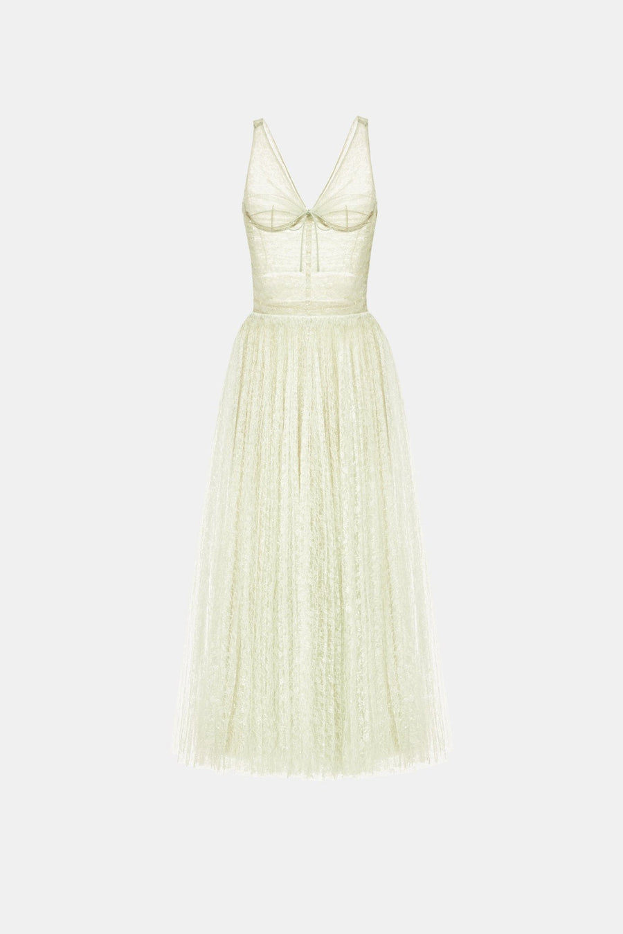 Mint Drapped Midi Dress