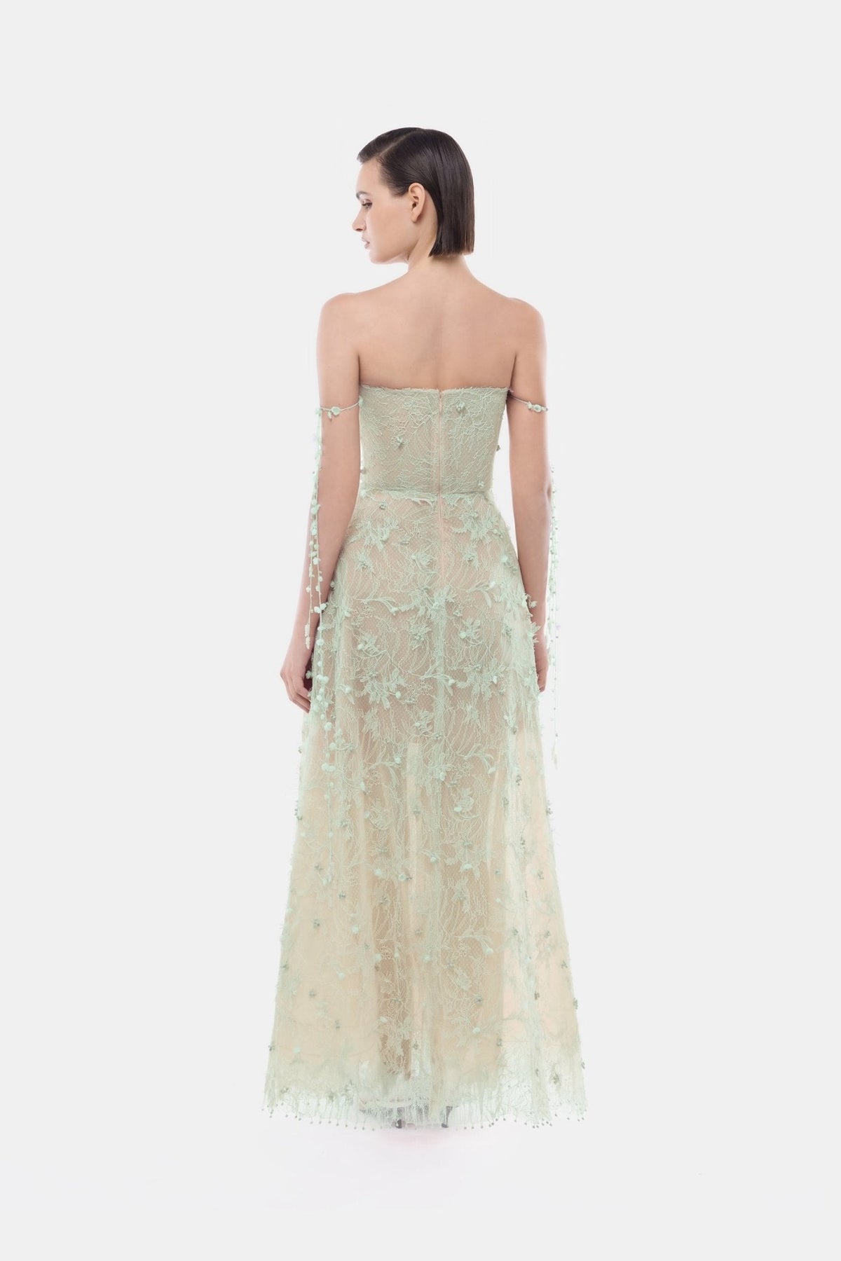 Mint Floral String Maxi Dress by Montsand