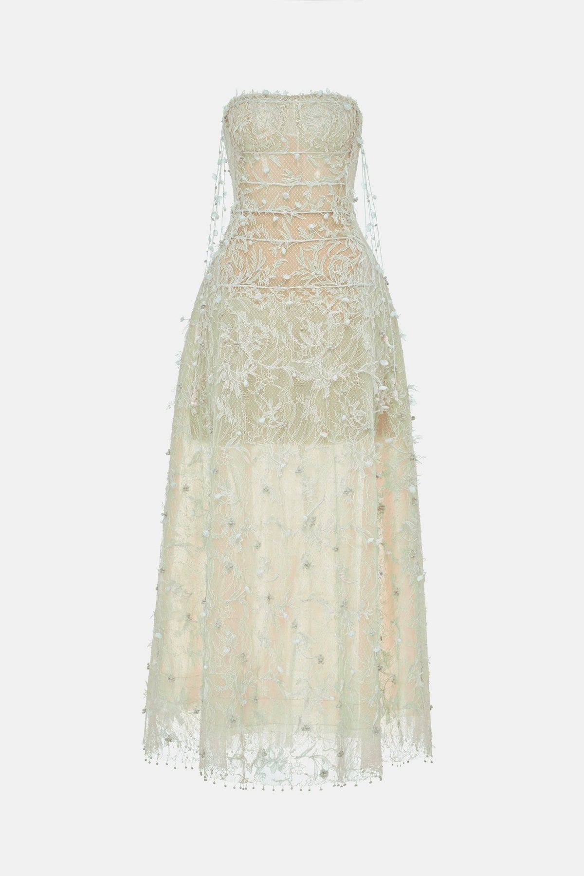 Mint Floral String Maxi Dress by Montsand