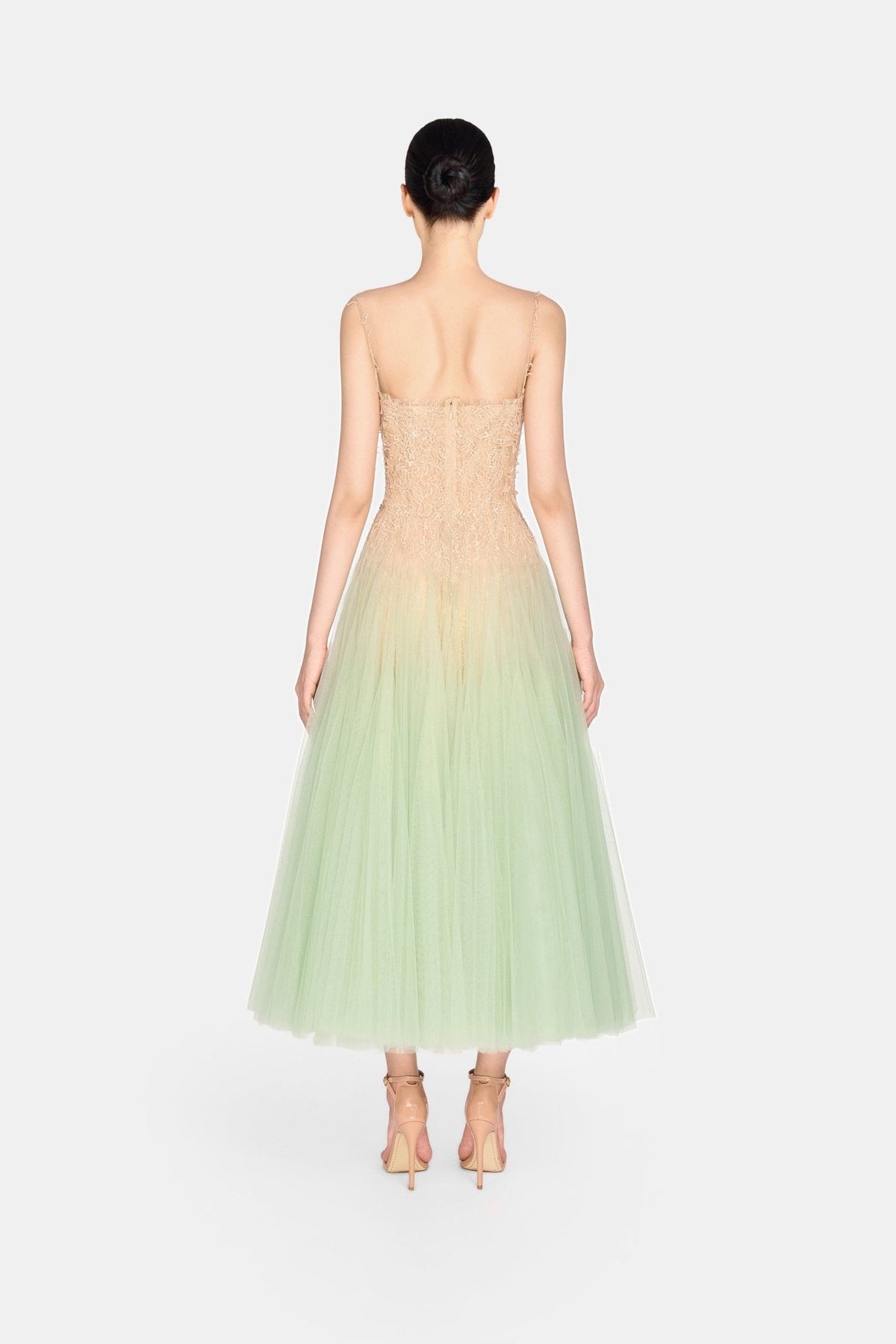 Mint Ombre Lace Midi Dress by Montsand