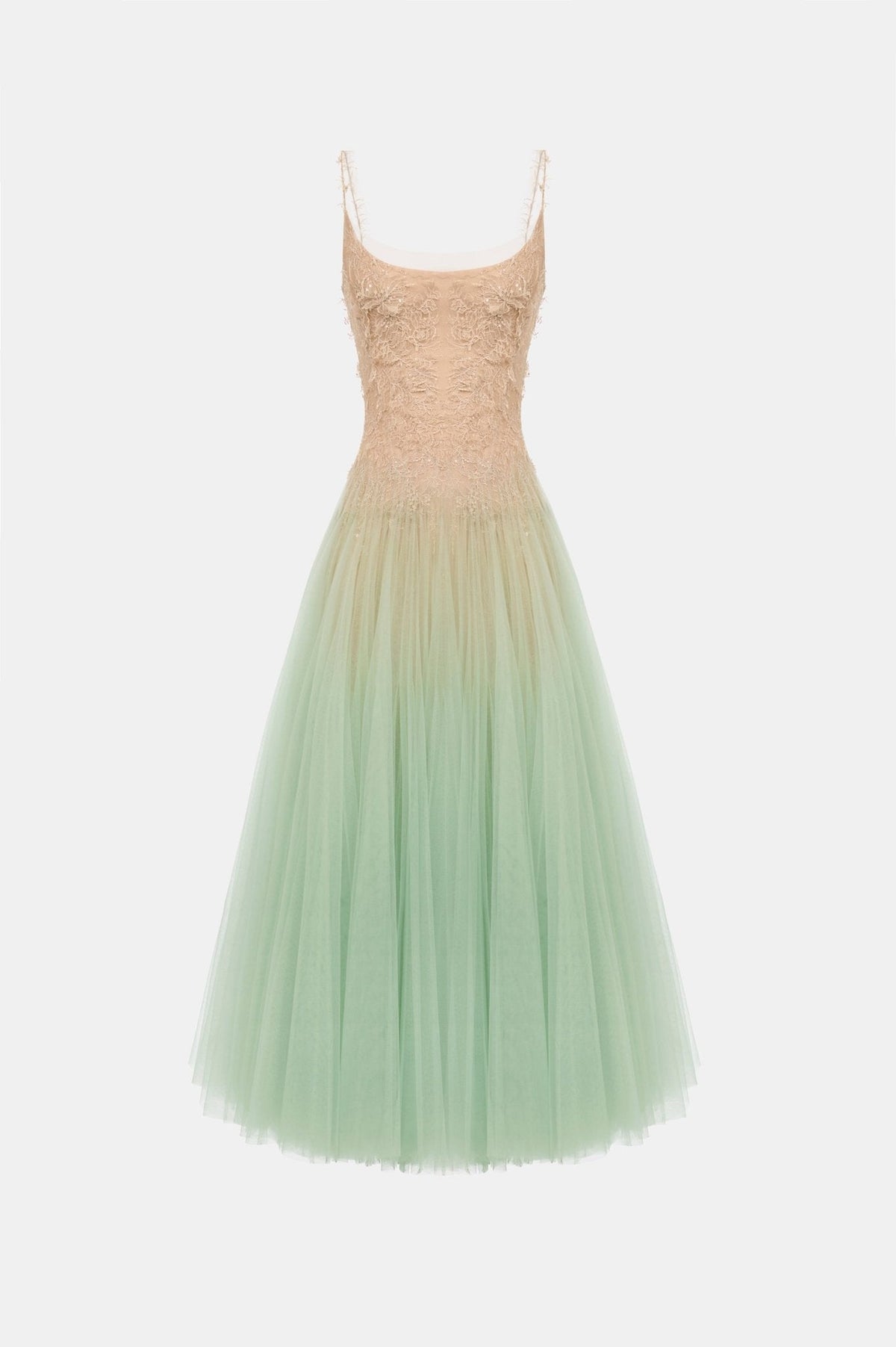 Mint Ombre Lace Midi Dress by Montsand