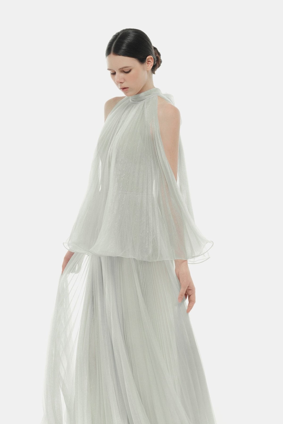 Mint Pleated Dress by Montsand