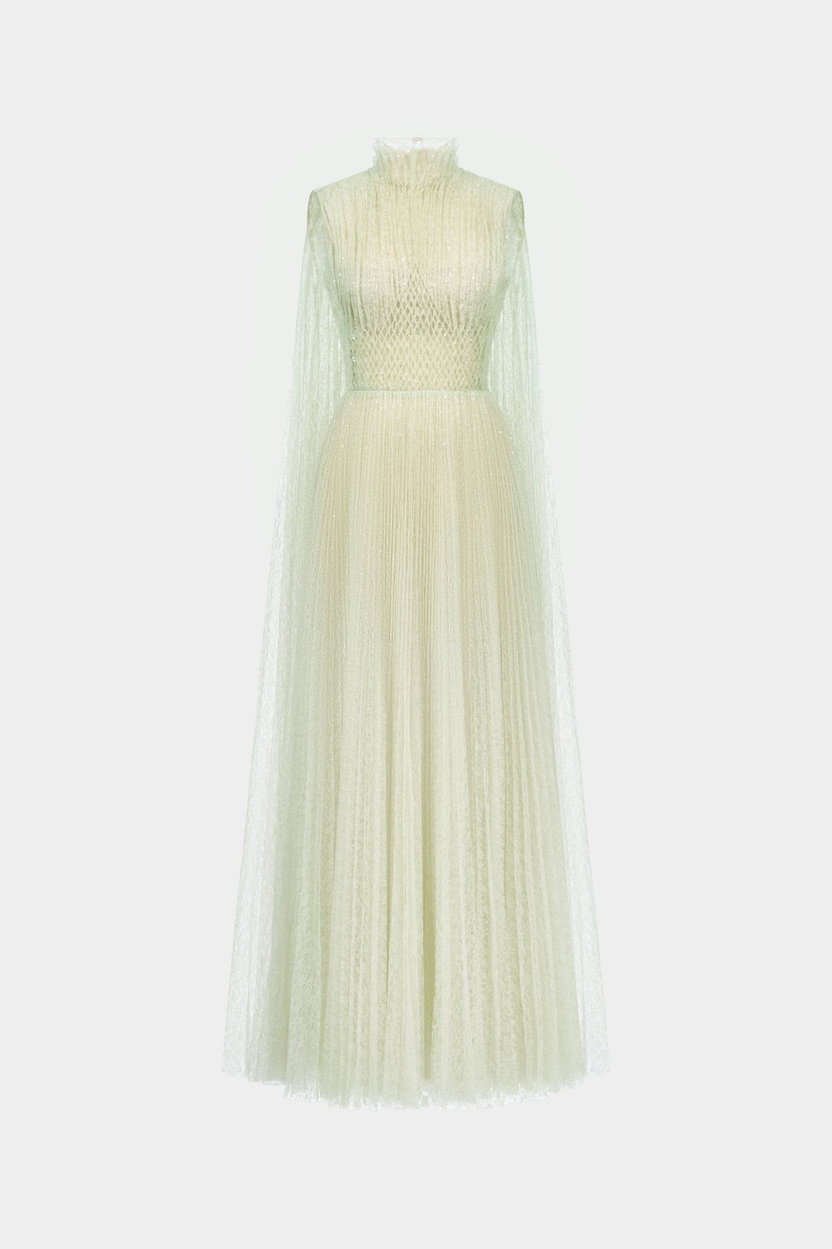 Mint Smocked Lace Maxi Dress by Montsand