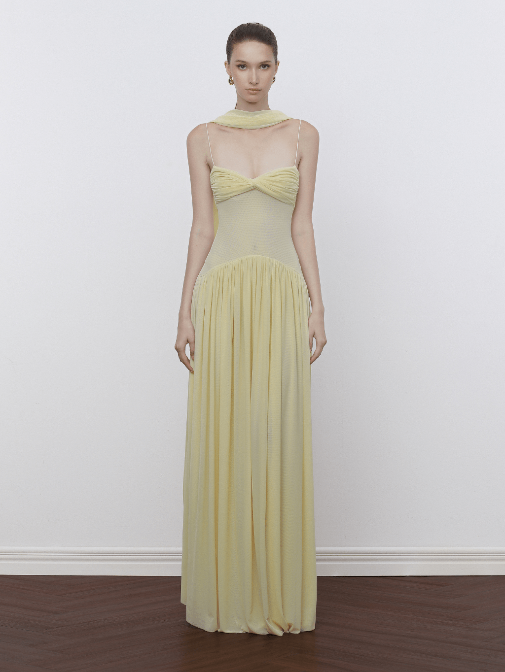 Muse Mesh Halter Gown by COCOSIN