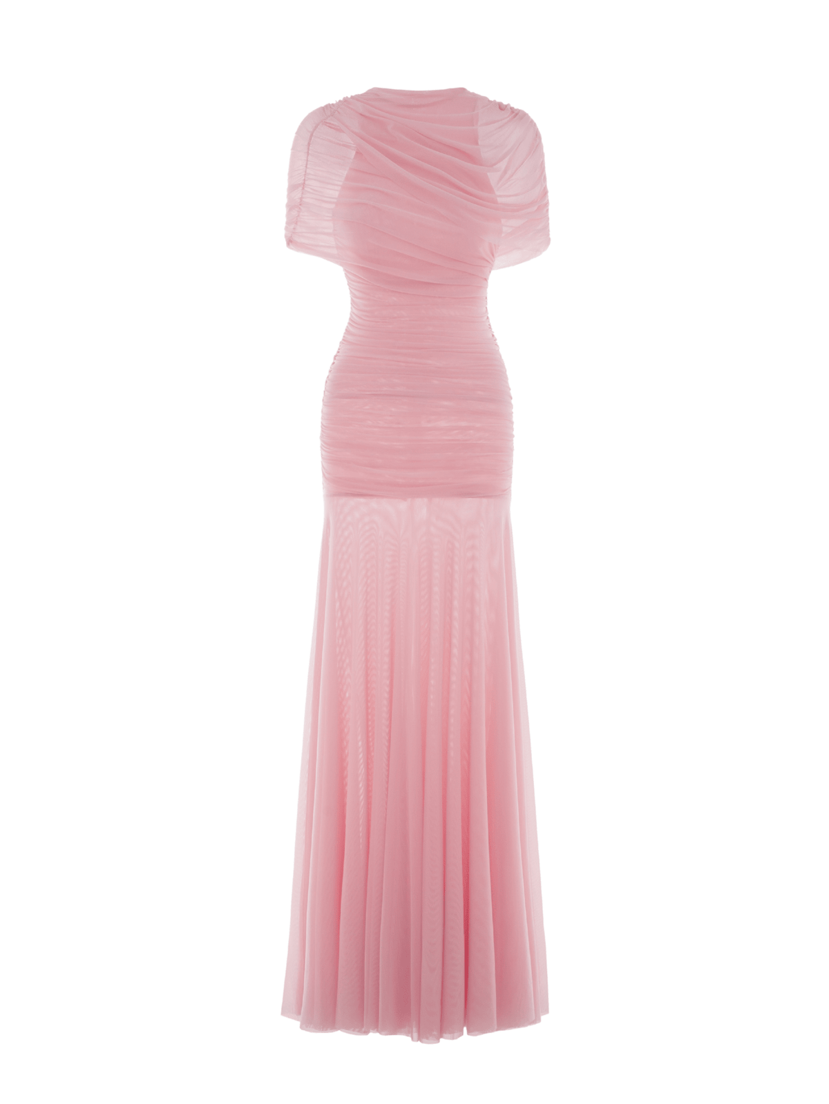 One-Shoulder Ruched Gown by COCOSIN
