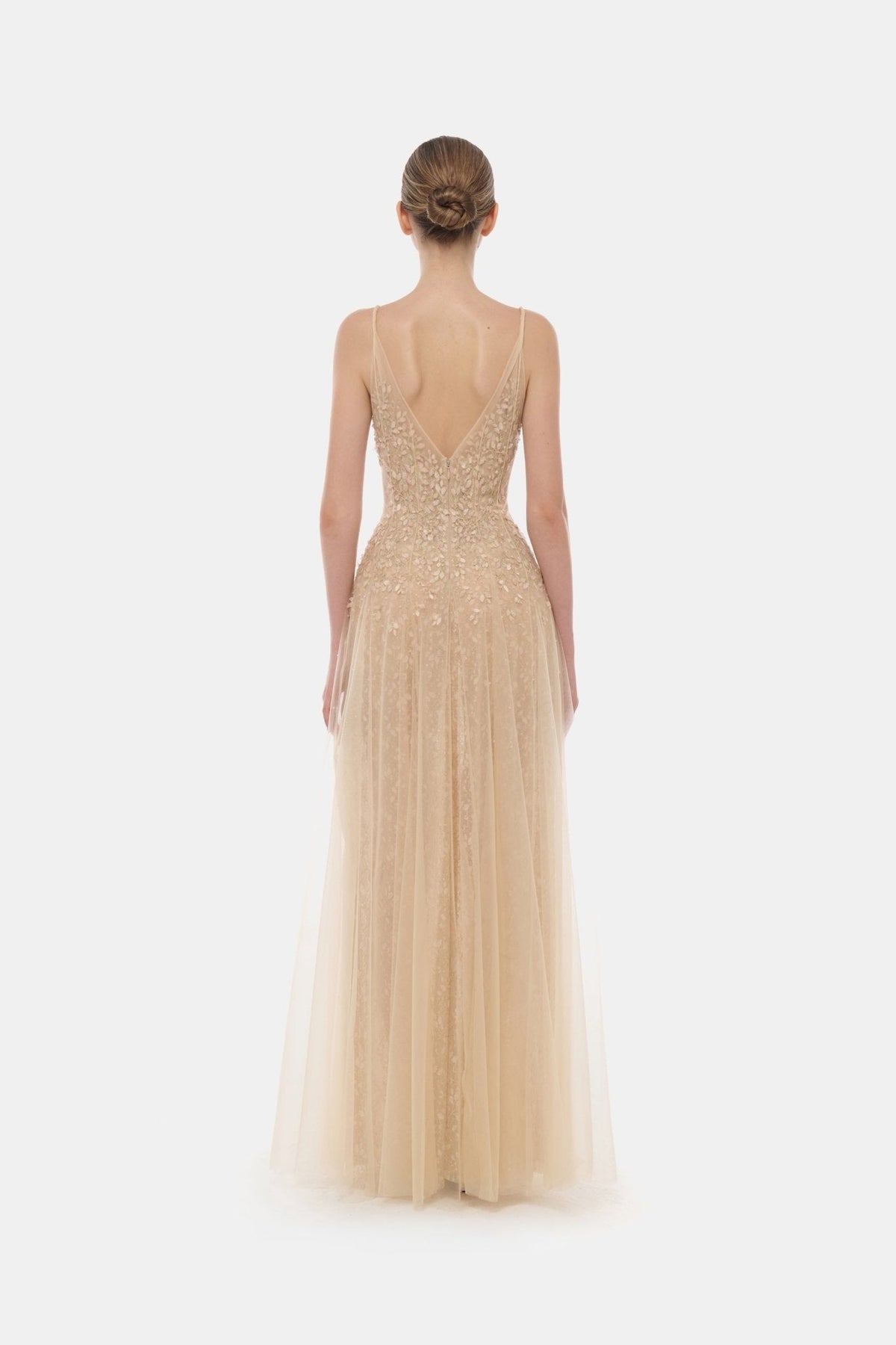 Pastel Deep-V Maxi Dress by Montsand