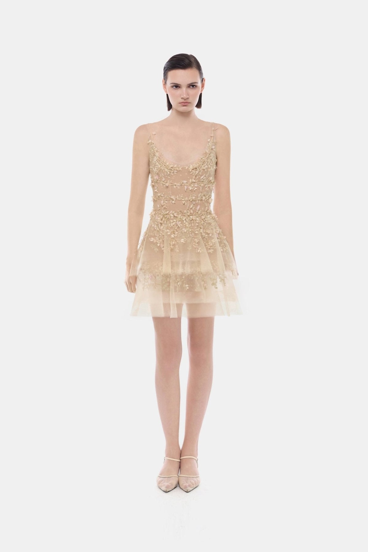 Pastel Tiered Mini Dress by Montsand