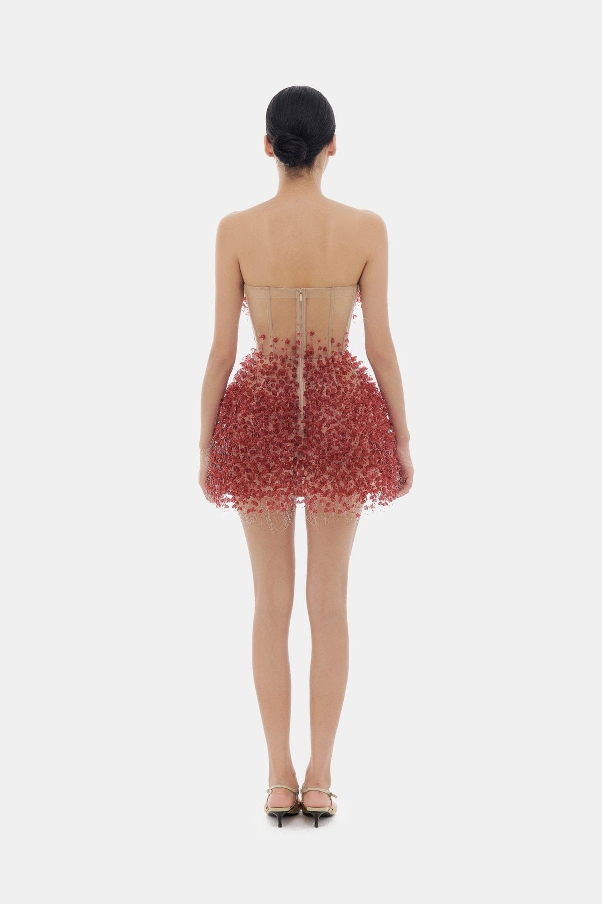 Red Flowers Mini Dress by Montsand