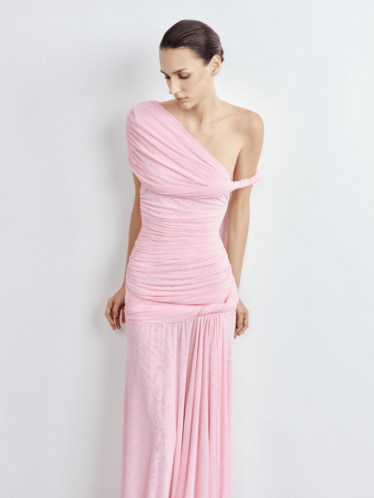 Calista One-Shoulder Gown by COCOSIN