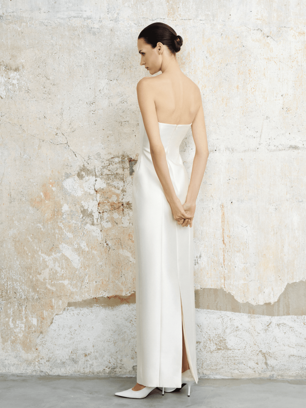 Camille Strapless Taffeta Maxi by COCOSIN