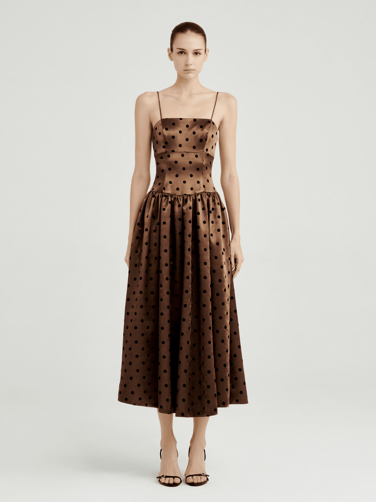 The Sienna Dot Midi Dress by COCOSIN