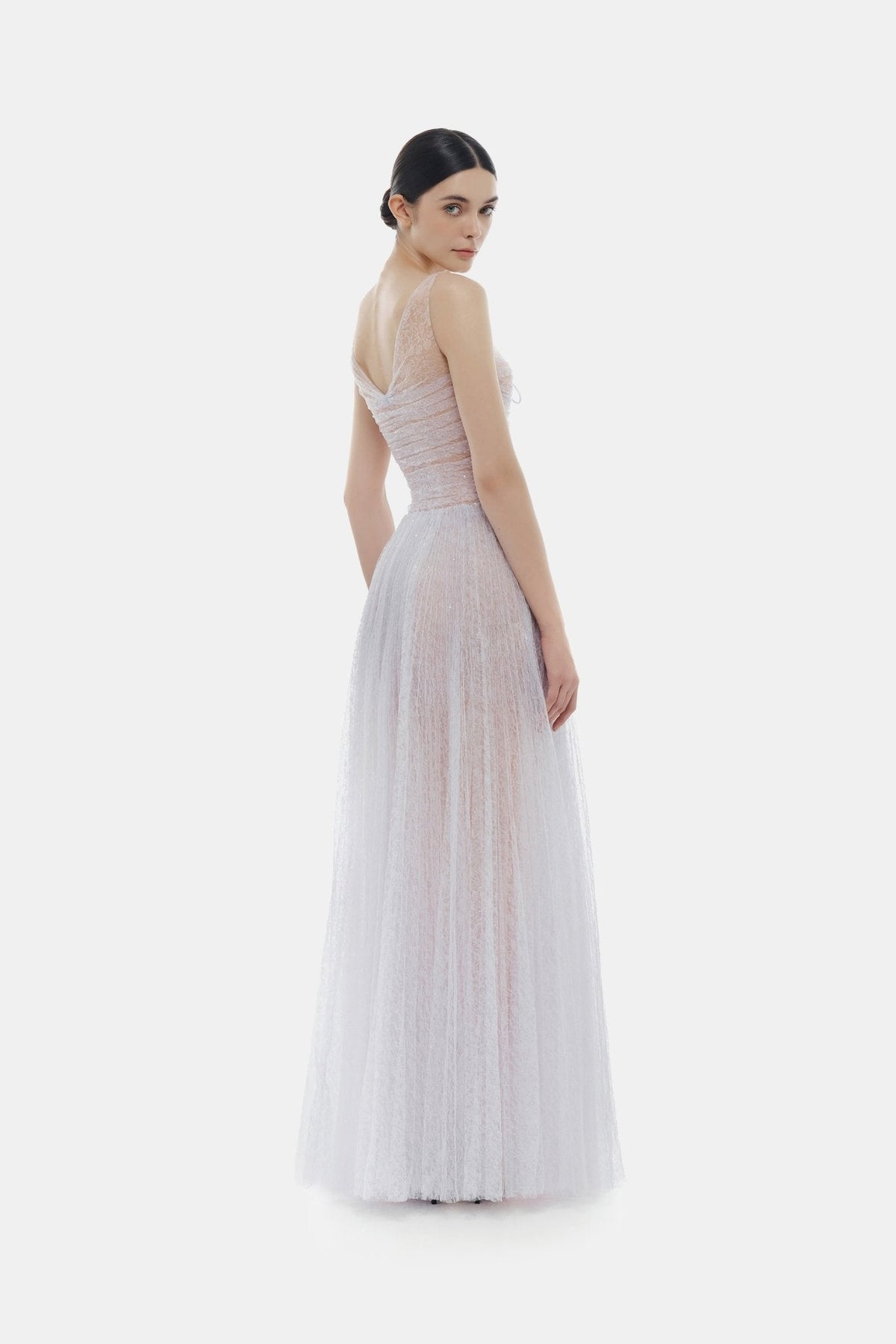 Violet Drapped Maxi Dress by Montsand
