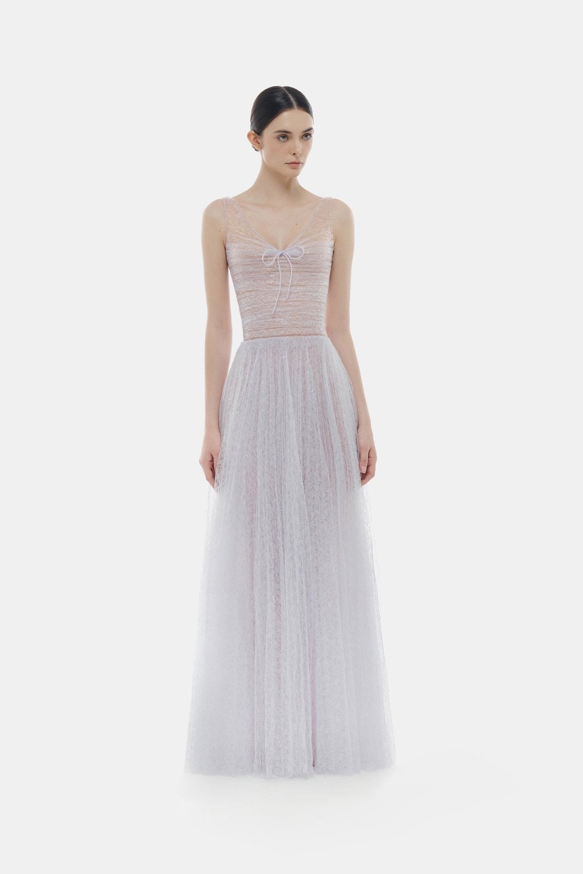 Violet Drapped Maxi Dress by Montsand