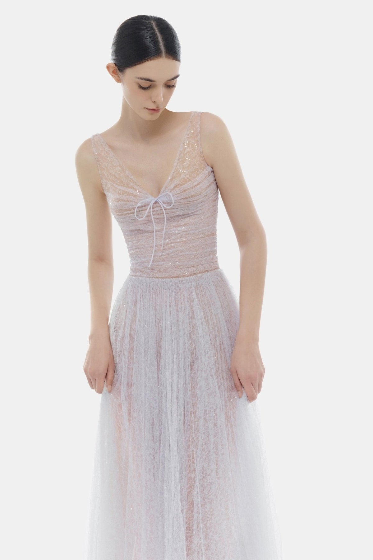 Violet Drapped Maxi Dress by Montsand