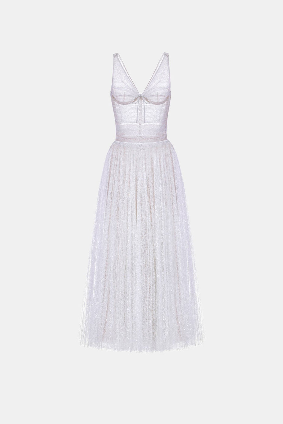 Violet Drapped Midi Dress