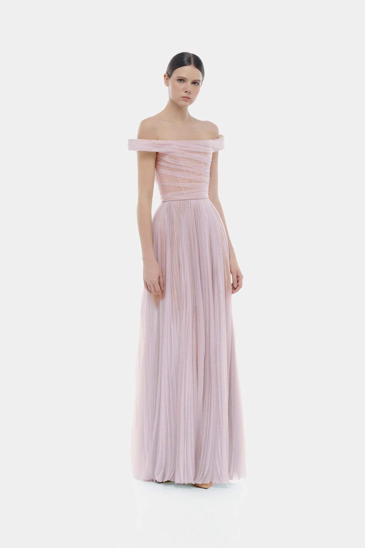 Violet Off-shoulder Maxi Dress by Montsand