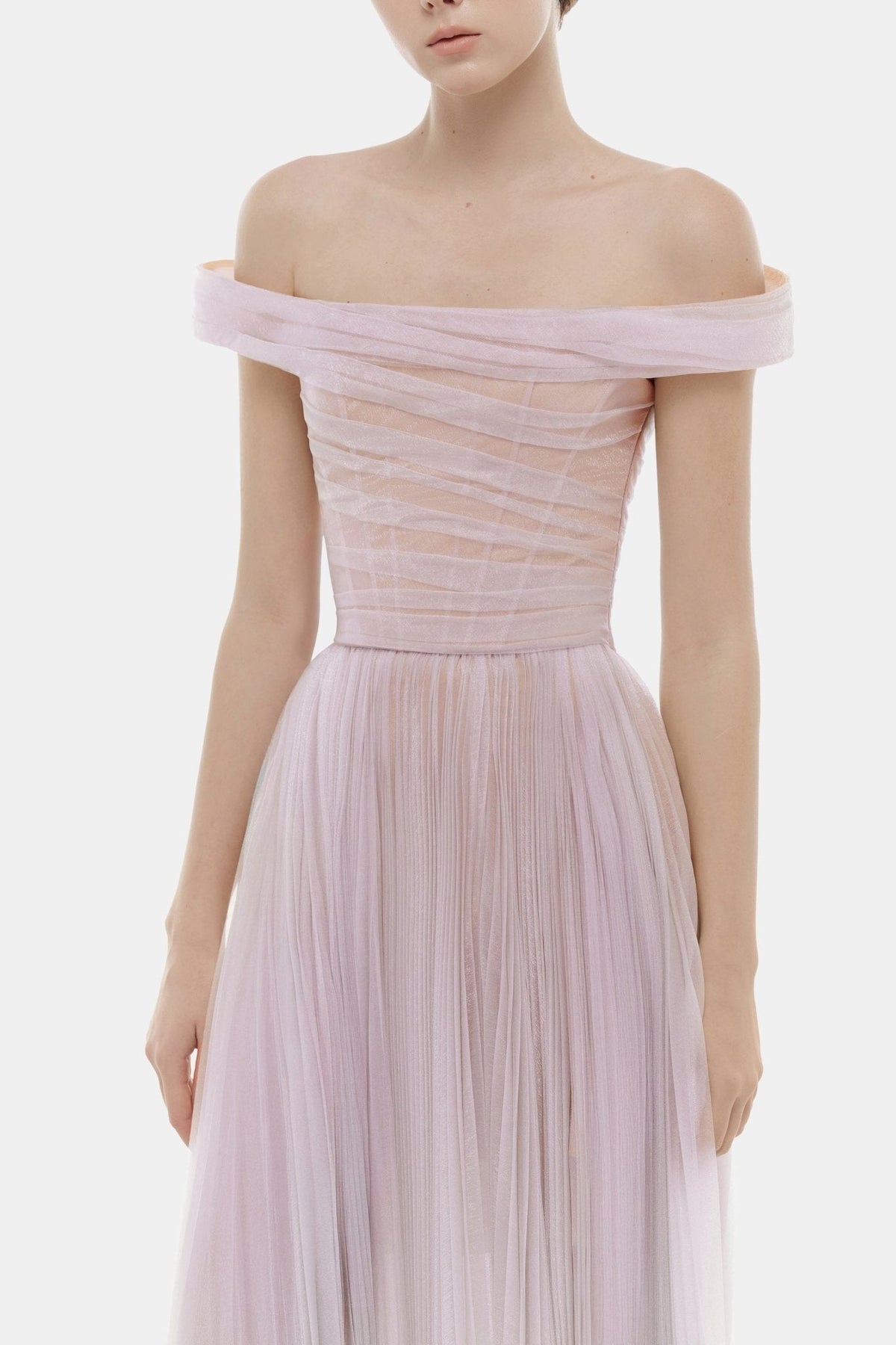 Violet Off-shoulder Maxi Dress by Montsand