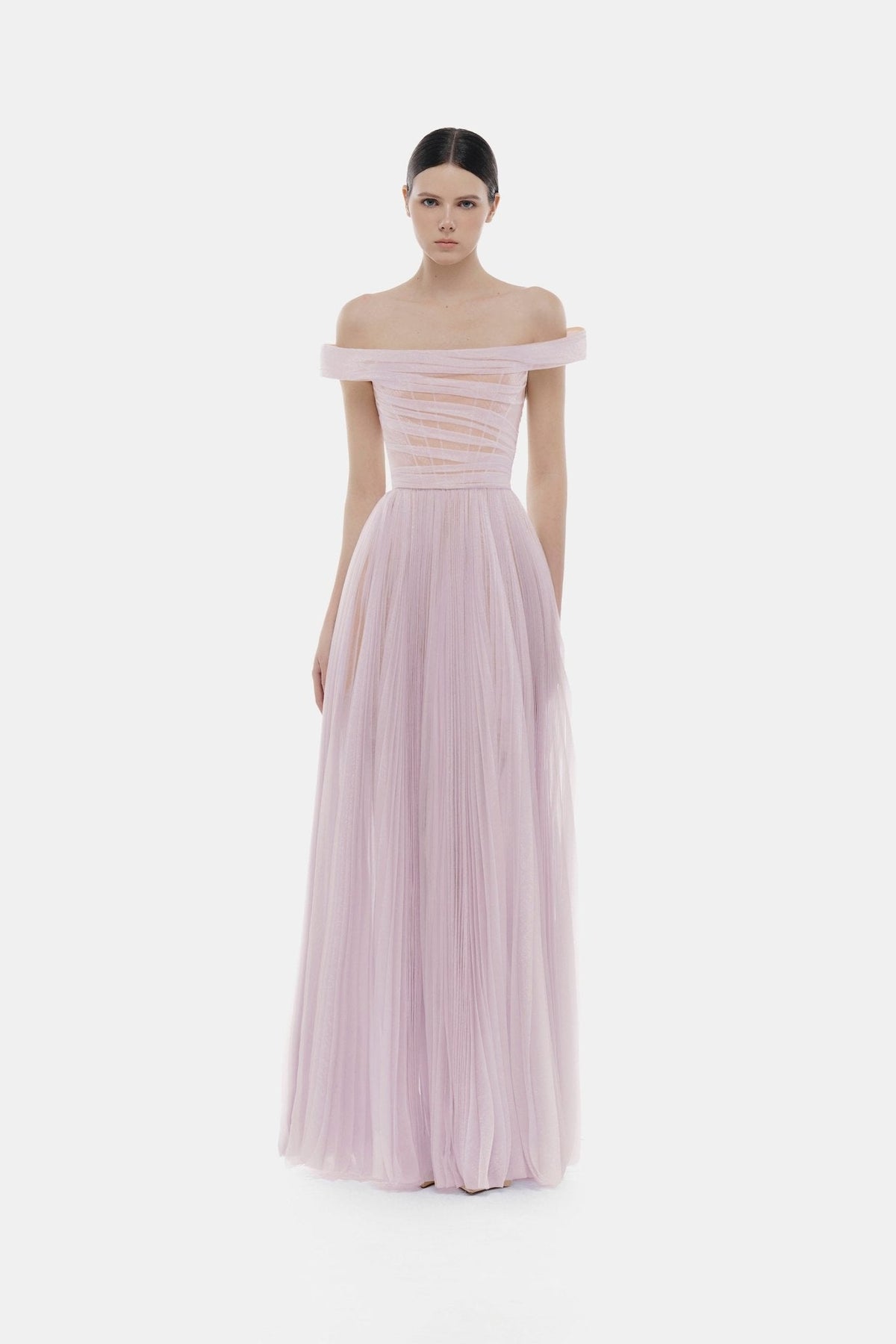 Violet Off-shoulder Maxi Dress by Montsand